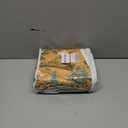 Mustard Yellow Cotton Floral Shower Curtain,Vintage Anthropologie Shower Curtains for Bathroom,72Wx72H