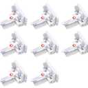 Safety 1st - Secure-to-Explore Adhesive Cabinet Locks Baby Proofing, Child Locks for Cabinets and Drawers (8 Locks), White