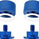 Welding Hood Fasteners Upgraded Version Pipeliner Helmet Accessories Headgear Replacement Parts 1 Pair (Blue)