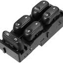 ACROPIX Front Left Driver Side Master Power Window Switch Fit for Ford F-150 F150 2002 2003 2004 No.2L3Z14529BAA - Pack of 1 Black