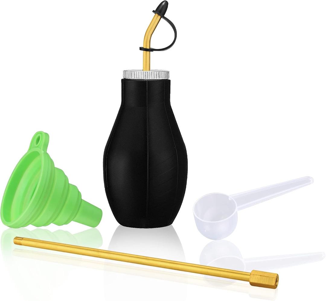 Bulb Duster Sprayer Insect Buster  Handheld, 7" Extendable Applicator Dispenser for Diatomaceous Earth & Other Home Powder Applications  Non-Toxic Assemble Garden Farm (Small)