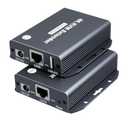 4K HDMI KVM Over Ethernet Extender Balun Over CAT5e/6/7 Cable 4K@60Hz Upto 200 Feet, Supports Keyboard and Mouse USB HDMI Loop Out HDCP2.2, Power Over Cable Zero-Lantency