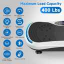 Vibration Plate Exercise Machine for Lymphatic Drainage, Vibration Machine for Full-Body Weight Loss Shaping, Vibrate Fitness Platform 400 Lbs & 200 Adjustable Speeds for Women Men Home