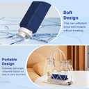 Popdigito 4pack Collapsible Water Bottles, 20.6oz Foldable Water Bottle BPA Free Reusable Lightweight LeakProof Travel Silicone Water Bottles for Travel, Gym, Hiking, Office, Camping, Sports Portable (Light Pink+Dark Blue+Dark Grey+Dark Green)