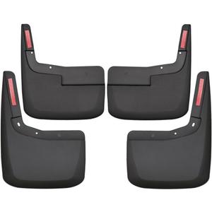 Husky 58526 Custom Molded Mud Flaps for Ford F-150 2021–2025 (Front & Rear Set) – Heavy-Duty Truck Splash Guards, Paint Protection Film, Off-Road Fender Protection – USA Made – (NOT Raptor)