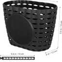 BESPORTBLE Kids Bike Basket Plastic Front Handlebar Bicycle Lift Off Baskets for Children Bike Accessories (Black) Size S