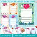 Geyoga 60 Pcs Funny CNA Week Gifts Bulk 2026 Nurse Notepads with Pens Mini Sticky Notes Ballpoint Pens Nurse Appreciation Gifts for Certified Pharmacy Medical Assistant Office Work(Vibrant)