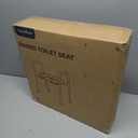 Toilet Seat Riser for Seniors, Raised Toilet Seat with Handles, Adjustable Height & Width, 400lb Handicap Elevated Toilet Seat, Fit Any Toilet (Grey)