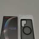 TORRAS Strong Magnetic & Seamless Stand for Samsung Galaxy S25 Ultra Case, Fit for MagSafe, Mil-Grade Drop Protection, Kickstand for Samsung Galaxy S25 Ultra Case, Translucent Back/Black Edge