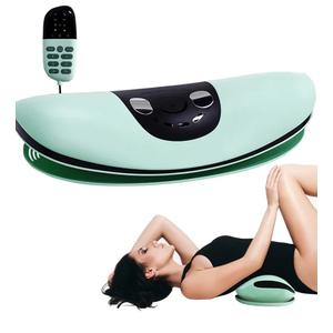 Lumbar Traction Device, Multifunctional Lower Back Traction Massager with 3-Level Vibration, Adjustable Heated Back Stretcher Relaxer with 26° Dynamic Airbag Traction Lifting, for Neck, Lumbar