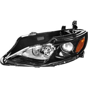 PHILTOP Headlights Assembly Compatible with 2019 2020 2021 2022 2023 Chevy Malibu,Black Housing Clear Lens Amber Reflector,Halogen Headlamps Left & Driver Side