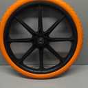 Upgraded 20x1.95" Flat Free Tires Compatible with rubbermaid Wheelbarrow Wheels, 20" Flat Free Tires with 5/8" and 3/4" Bearing Replacement for rubbermaid Cart Wheels/Big Wheel Utility Carts