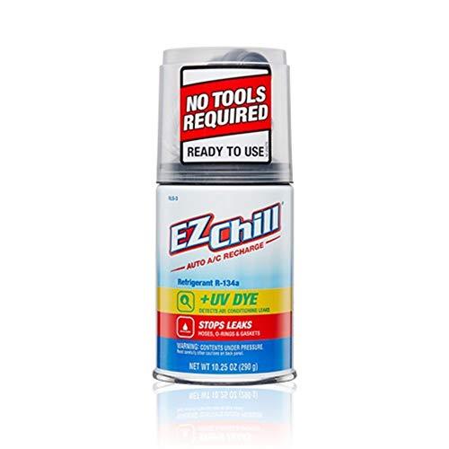 EZ Chill Car R-134a with Leak Sealer and UV Dye for Cars & Trucks & More, Red Dye, 9.25, RLS-3