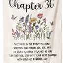 Afterprints 30th Birthday Gifts for Women, Chapter 30 Blanket, 30 Year Old Bday Gifts for Women, Daughter, Friend, 1996 30th Birthday Decorations for Her, Turning 30 Throw Blankets 50'' x 60''