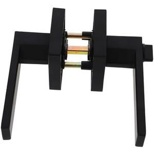 1set Door Handles with Privacy Lock for Bedroom Bathroom Living Room Matte Aluminum Quiet Easy Installation Rod Security Design