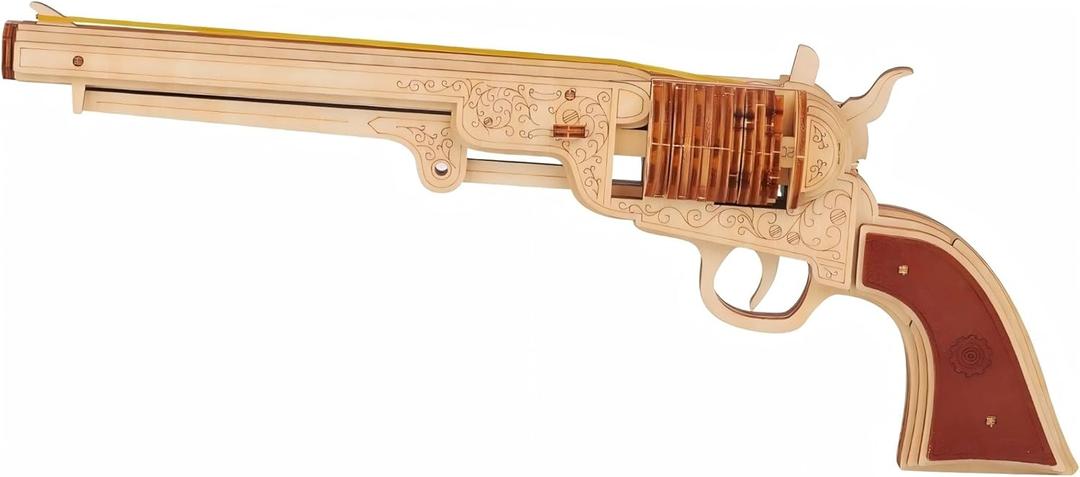 3D Wooden Puzzles Rubber Band Gun for Adults  M1851 Gun Model, DIY Rubber Band Gun Building Kit for Teens 14+, Brain Teaser Craft, Unique Gift & Home Decor for Men & Women (M1851)