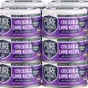 Pure Cravings Chicken and Lamb Recipe in Broth, Shredded Wet Cat Food, Grain-Free Protein, Non-GMO, 12 Pack (EXP 02/28/29)