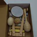 Wooden Toddler Toys - Musical Toys for Toddlers 1-3 - Montessori Musical Instruments for Toddlers 1-3  Toddler Musical Instruments Set of 5 Baby Toys Including a Colorful Xylophone for Toddlers 1-3