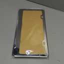 Mirror Polished Heavy Duty Stainless Steel License Plate Frame with Chrome Screw Caps, 2 Holes Rust-Proof Chrome-Like Finish Stainless Steel License Plate Frames 2 Pack