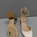 Jewel Badgley Mischka Cathleen Block Heel (9.5, Champagne)