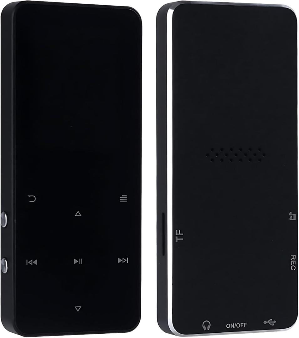 Generic Touch Screen Mp3 Player, 128 Gb, Wireless, Fm Radio, E-Book Feature, 350 Mah Battery, Black, Includes Cable and Earphones