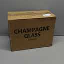 YANGNAY Cylinder Champagne Flutes, Champagne Flute Glass Set of 12, Clear Champagne glasses for Party, Home, Restaurant Use, 6 oz Capacity