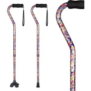 Elegant Walking Cane for Women, Foldable & Adjustable Cane for Seniors with Self-Standing Tip | Lightweight Mobility Aid for Stability & Balance Support (Butterfly)