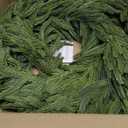 Somikis 24 Inch Christmas Wreaths for Front Door Real Touch Norfolk Pine Wreath for Winter Indoor&Outdoor Porch Windows Wall Home Decor, Realistic Wreath for All Seasons