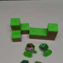 DecoSet Mobs Beware Minecraft Cake Topper, 6-Piece Stackable Cake Decoration, Interlocking 3D Blocks With Characters, Food Safe Birthday Cake Decoration