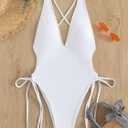 SKAYS One Piece Swimsuit Women,Bathing Suit for Women,One Piece Swimsuit Women Tummy Control,Womens One Piece Swimsuits (White, M)