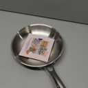 Ziruma Non-Toxic 8" Surgical Grade Stainless Steel Frying Pan, Fully Clad for Fast & Even Heat, PFOA-Free, Induction Compatible, Oven Safe to 500°F