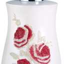 Popular Bath Blossom Rose Style Lotion Pump Modern Luxury Decor, Burgundy