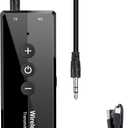 2026 Upgraded Bluetooth 5.3 Transmitter 3-in-1, Portable Wireless Rechargeable Transceiver Adapter for TV PC, Stereo Audio Receiver for Car Speaker System (Black)