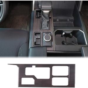 Aunginsy Central Control Gear Shift Panel Trim Cover Compatible with Toyota Tundra/Sequoia 2022-2025 Car Gear Shifter Console Anti-Scratch Panel Frame Decorative Sticker Protection ABS Accessories (Oak Grain Pattern)