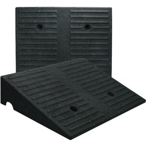 3.9" Rise 2pack Rubber Curb Ramps for Driveway Doorway Shed Threshold Wheelchair, Truck Car Motorcycle Bike Cart Lawn Mowers Angled Step Entry in Ramp, 7000lbs Heavy Duty Powersports Loading Ramp