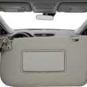 Dasbecan Left Driver Side Sun Visor Compatible with 2014-2020 Nissan Rogue (Not Fit Select/Sport) Sunshade with Light Replace# 96401-4BA3E 96401-4BA1D(Gray)