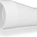 3" X 2" PVC Pipe Fitting Schedule 40 Compatible with 429-E Series Eccentric Reducer Coupling Suitable for High-flow Capacity, Plumbing, Irrigation, Pool, Spa, White