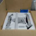 Premium Dual Monitor Stand for Desk, High-Grade Aluminum Stacked Monitor Arm with Heavy-Duty Mechanical Spring, Adjustable Vertical Double Monitor Mount for 13-40 Inch Screens, Silver