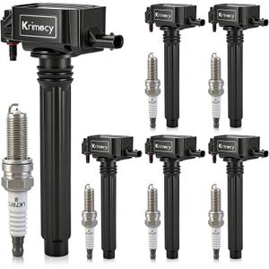 UF648 Ignition Coil Packs and Iridium Spark Plugs Fit for Chrysler 200 300 TOWN & COUNTRY/Dodge Avenger Challenger Charger Durango Grand Caravan Journey/Jeep Wrangler/Ram 1500 2500 3500