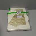 50 Pack Cream A7 Envelopes with Cards 5x7 Thick Folded Cardstock and Gold Stickers for Greeting Cards, Wedding, Birthday, Invitations, Baby Showers (Cream, 5x7)