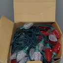 C9 LED Christmas Lights Outdoor, 81 Feet 100 LED String With Timer & 8 Light Mode, Waterproof Commercial Grade Christmas Tree for Outside Indoor Roofline Patio, Red & Pure White 2 Pack