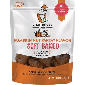 Shameless Pets Pumpkin Nut Par-Tay Soft-Baked Biscuit, 6 OZ (6 Fl Oz (Pack of 1))