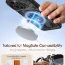 Uppuppy for iPhone 16pro Case - Compatible with MagSafe for Women Girls Bulit-in 360 Rotatable Magnetic Ring Holder Kickstand Cute Aesthetic Line Art Flower Design for Apple 16pro