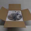 LEDIARY Ceiling Fans with Lights and Remote, 20'' Low Profile Ceiling Fan with Light, 3000-6000K Dimmable Fandelier LED Fan Light, 6 Wind Speeds, Black Modern Flush Mount Ceiling Fan for Bedroom