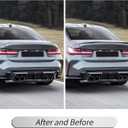 Rear Spoiler for BMW 3 Series G20 Sedan 2019-2023 G80 M3 2021-2023 Trunk Spoiler Wing Trunk Tail Rear Trunk Lid,Glossy Black Performance - MP Style