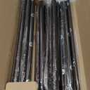 Bronze Double Curtain Rods for Windows 72 to 144 inch, Farmhouse Vintage Decorative 1 Inch Adjustable Long Dual Curtain Rod, Heavy Duty Boho Rustic Double Drapery Pole with Brown Grain Finial