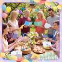 Motiskyy 50 Pack Spring Cards with Envelopes and Stickers, 4x6 inch Spring Bunny Egg Floral Greeting Cards Bulk, 5 Assorted Designs Blank Notecards for Classroom Exchange, Springs Wishes
