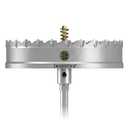 TCT Hole Saw Set, 6"(152mm) Heavy Duty Tungsten Carbide Tipped Hole Cutters for Stainless Steel Mild Steel Copper Iron Brass Plastic and More, with Titanium-Plated Pilot Drill Bits