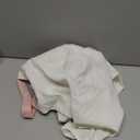 jinchan Linen Tie Top Curtains 24 Inch Length Farmhouse Cafe Curtains Set of 2 for Bedroom Bathroom Rustic Small Windows Light Filtering White Panels with Pink Ties