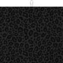 Black Leopard Dish Drying Mat for Kitchen Counter Microfiber Absorbent Dish Kitchen Drying Mat Draining Reusable Washable for Dishes/Utensils/Countertops/Sinks